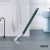 ZURU BUNCH Silicon Toilet Brush with Slim No-Slip Long Handle, Flex Toilet Brush Anti-drip Set, 360? Deep Golf Head Brush Toilet